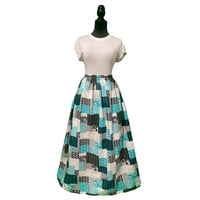 Image 2 of Patch Plaid Maxi Skirt