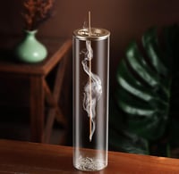 Image 5 of Champagne Gold Glass Incense Stick Holder