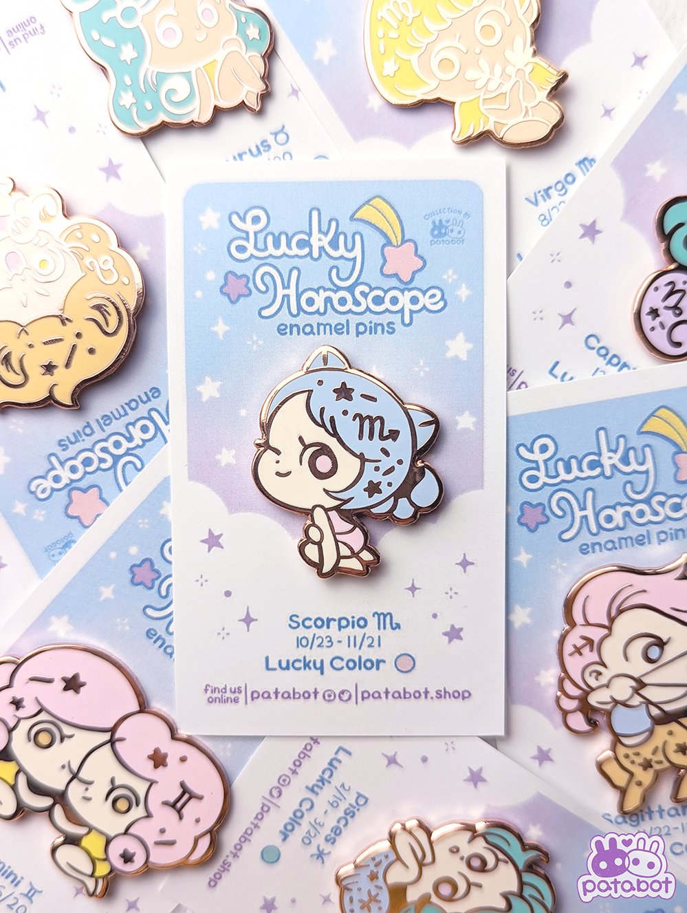 Lucky Horoscope Pins