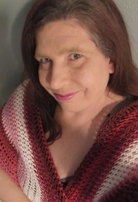 Image 2 of Shawl and Scarf for all Seasons (Burgundy) 