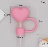 Image 14 of Heart Straw Covers