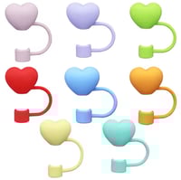 Image 1 of Heart Straw Covers