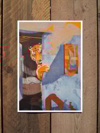 Image 1 of A head filled with tigers... A5 Risograph Print