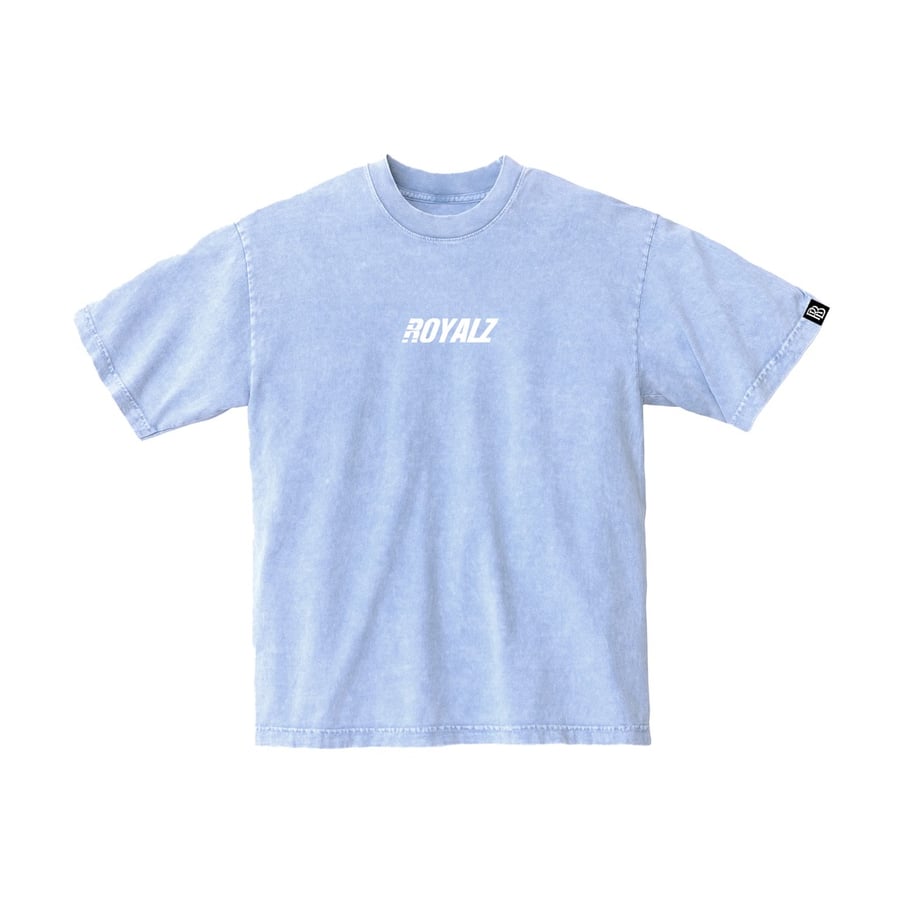 Image of ROYALZ GARMENT WASHED TEE ARCTIC BLUE