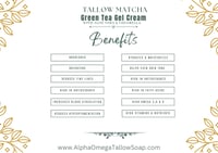 Image 6 of Tallow Matcha Green Tea Gel Cream