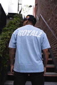 Image 4 of ROYALZ GARMENT WASHED TEE ARCTIC BLUE
