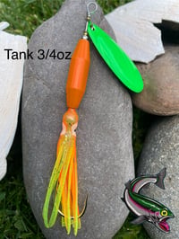 Image 2 of Candy Orange W/Mean Green Blade or- Reverse Option 