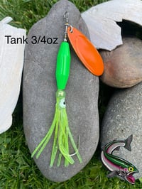 Image 3 of Candy Orange W/Mean Green Blade or- Reverse Option 