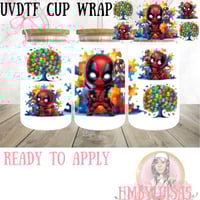 Image 4 of Autism Character Collection UVDTF cup wrap 