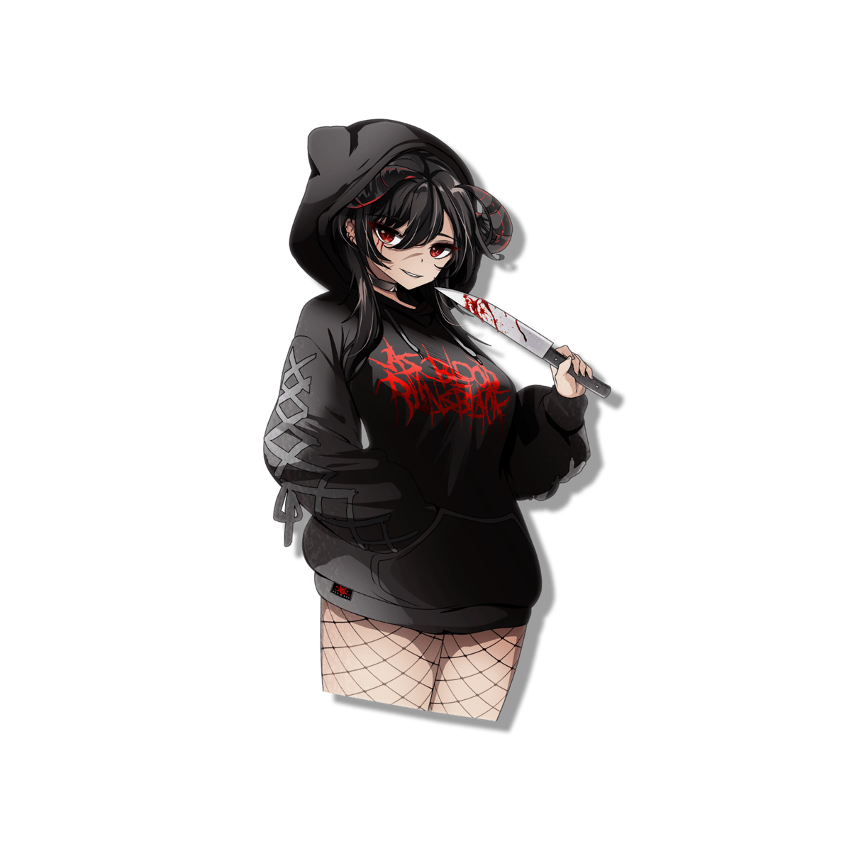 Image of As Goth Runs Black Sticker