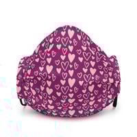 Image 2 of PINK HEARTS FACE MASKS
