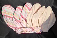 Image 1 of Set of 7 Linen Regular Pads - Pink Lemonade 