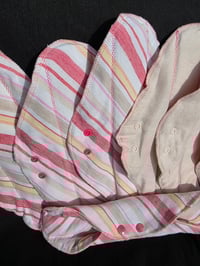 Image 2 of Set of 7 Linen Regular Pads - Pink Lemonade 