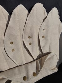 Image 3 of Set of 7 Linen Regular Pads- Undyed Natural 