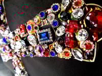 Image 9 of Giantgem - Multicolour massive Rhinestone Cross T shirt