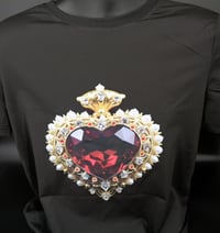 Image 6 of Giamgem - Diamond and Ruby Heart T shirt