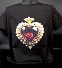 Image 1 of Giamgem - Diamond and Ruby Heart T shirt
