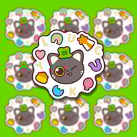 Lucky Cat Vinyl Sticker
