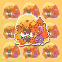 Autumn Moths Vinyl Sticker