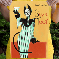 Image 2 of LE CHAT NOIR - SUZIE TOOT FAN PRINT