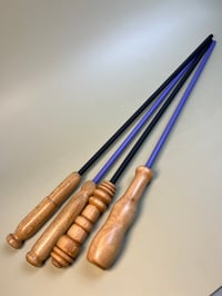 Image 1 of Wood handled fiberglass canes 