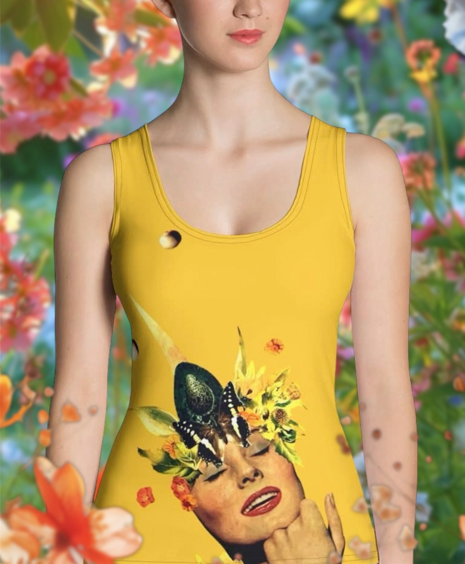 Image of Magical Unicorn - Yellow Tank Top