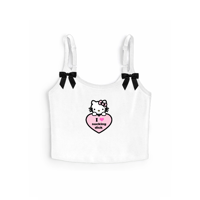 Image 2 of HELLO LOVER SPAGHETTI STRAP TOP
