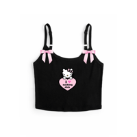 Image 1 of HELLO LOVER SPAGHETTI STRAP TOP