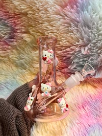 Image 6 of Pink Hello Kitty Thick  Glass Bong