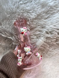 Image 15 of Pink Hello Kitty Thick  Glass Bong