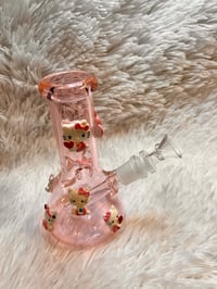 Image 14 of Pink Hello Kitty Thick  Glass Bong