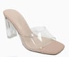"Shai" Clear Nude Heels 