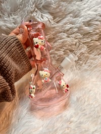 Image 20 of Pink Hello Kitty Thick  Glass Bong