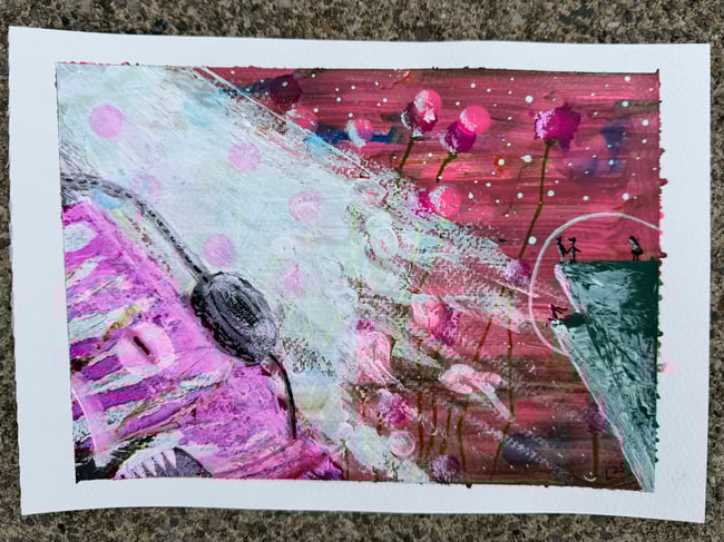 “From the Mountain We Called Everyone Back” Painting