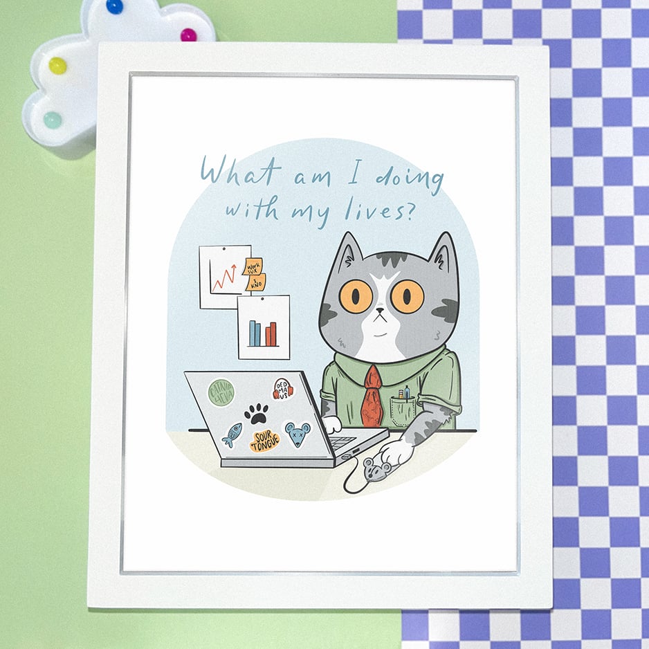 Image of Existential Cat Crisis – Art Print