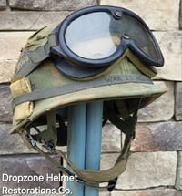 Image 9 of Vietnam M-1C Helmet & Paratrooper liner Mitchell Camo Cover Cavalry.