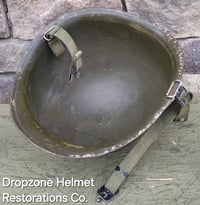 Image 22 of Vietnam M-1C Helmet & Paratrooper liner Mitchell Camo Cover Cavalry.