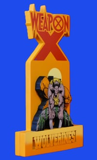 Image 3 of Weapon X 3D Hand Crafted Wooden Wall Hanging Artwork