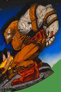 Image 6 of Wolverine VS Juggernaut 3D Hand Crafted Wooden Wall Hanging Artwork