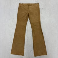 Image 1 of leather diesel low rise pants