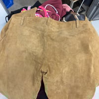 Image 6 of leather diesel low rise pants