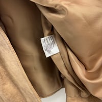 Image 4 of marble dye leather coat 