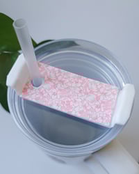 Image 4 of Pink Hibiscus Tumbler Tag 
