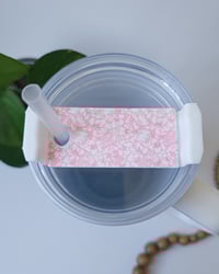 Image 3 of Pink Hibiscus Tumbler Tag 