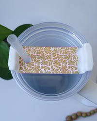 Image 1 of Retro Flower Tumbler Tag 