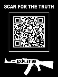 EXPLETIVE QR STICKER