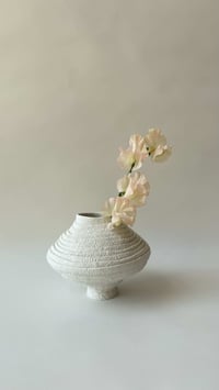 Image 1 of Lace coil wide barrel vase- M