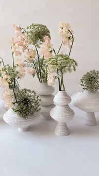Image 2 of Lace coil wide barrel vase- M