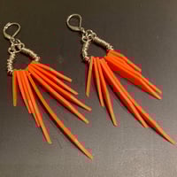 Image 2 of SPIRIT | Blood Orange Fringe Earrings V.2