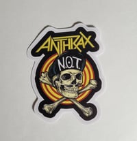 Image 1 of Anthrax Sticker Crossbones Matte Vinyl Sticker